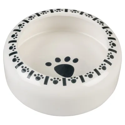 Duvo+ Futternapf Stone Bunny Paw weiß/schwarz Duvo+ Futternapf Stone Bunny Paw weiß/schwarz