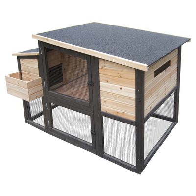 Duvo+ Woodland Design Kaninchenstall Bunny Barn holzfarbig