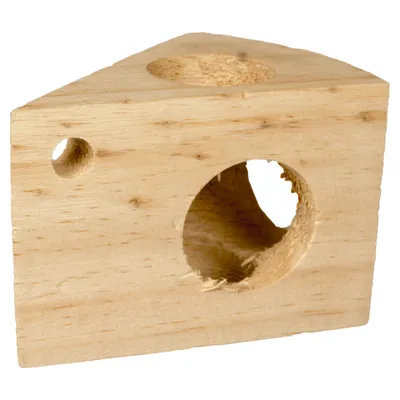 Duvo+ Nagerspielzeug Käse in Holz Duvo+ Nagerspielzeug Käse in Holz