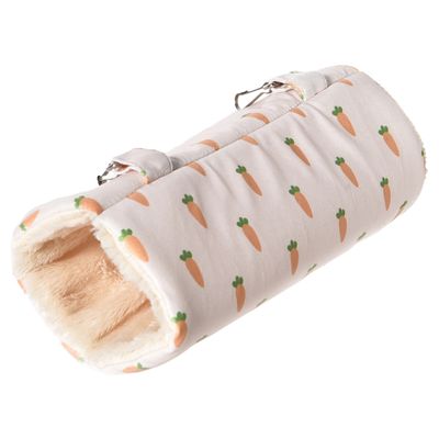 Duvo+ Hängender Tunnel Carrot aus Plüsch weiß