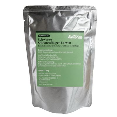 EntoZoo Blanchierte Hermetia Larve im Pouch