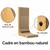 Zatte Griffoir pour Chat Forme L 68cm Carton Ondulé Bordure Bois Zatte Griffoir pour Chat Forme L 68cm Carton Ondulé Bordure Bois