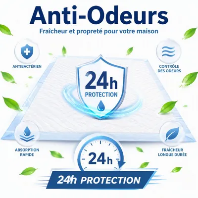 Zatte Tapis de Propreté Chien 33x45cm 100pcs Super Absorbant Anti-Fuite
