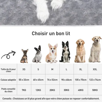 Zatte Hundebett XXL 122x74cm, Samt Rosa waschbar rutschfest Zatte Hundebett XXL 122x74cm, Samt Rosa waschbar rutschfest