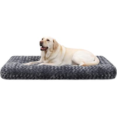 Zatte Hundebett XXL 122x74cm, Samt Rosa waschbar rutschfest