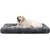 Zatte Hundebett XXL 122x74cm, Samt Rosa waschbar rutschfest Zatte Hundebett XXL 122x74cm, Samt Rosa waschbar rutschfest