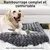 Zatte Hundebett XXL 122x74cm, Samt Rosa waschbar rutschfest Zatte Hundebett XXL 122x74cm, Samt Rosa waschbar rutschfest