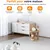Zatte Arbre à Chat Beige 3-en-1, Griffoir Stable avec Niche & Plateformes Zatte Arbre à Chat Beige 3-en-1, Griffoir Stable avec Niche & Plateformes