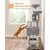 Zatte Arbre à chat 168 cm avec 2 cabanes, hamac et 14 griffoirs - Stable