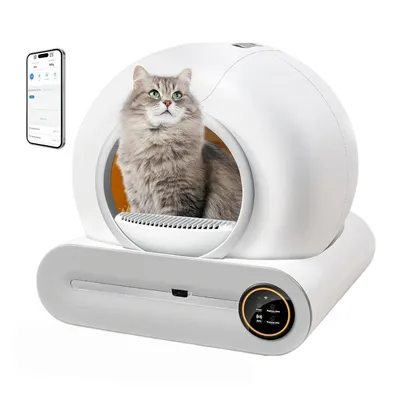 Zatte Litière autonettoyante chat 65L - Auto nettoyage, anti-odeurs, app Zatte Litière autonettoyante chat 65L - Auto nettoyage, anti-odeurs, app