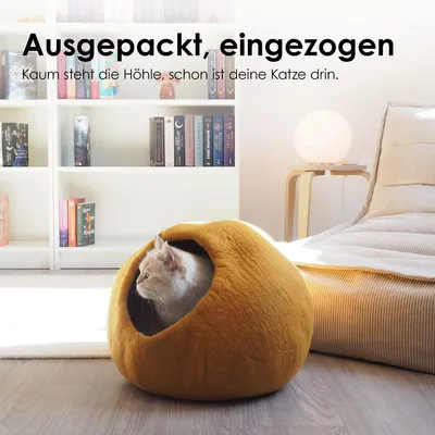 LucyBalu Katzenhöhle aus Filz PEBBLE