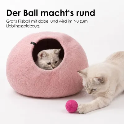 LucyBalu Katzenhöhle aus Filz PEBBLE