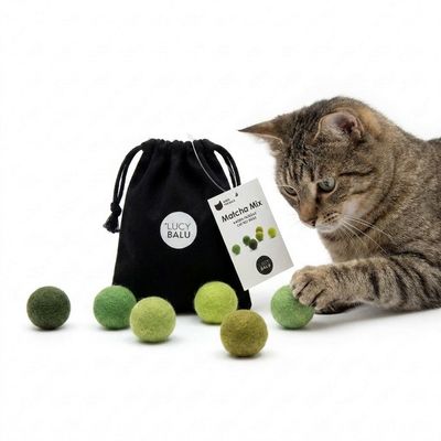 LucyBalu Filzbälle MATCHA MIX
