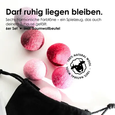 LucyBalu Filzbälle MATCHA MIX LucyBalu Filzbälle MATCHA MIX