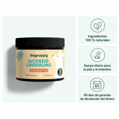DogSuppy Alivio del Picor 100% Natural Probióticos para Perros 60 Snacks DogSuppy Alivio del Picor 100% Natural Probióticos para Perros 60 Snacks