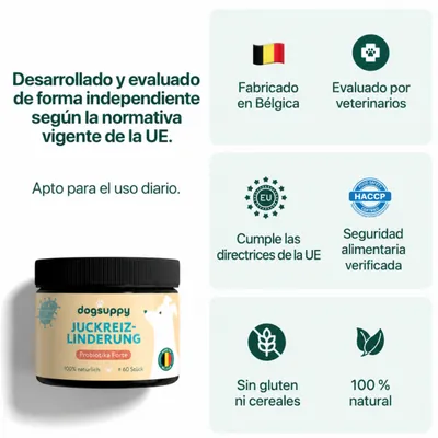DogSuppy Alivio del Picor 100% Natural Probióticos para Perros 60 Snacks DogSuppy Alivio del Picor 100% Natural Probióticos para Perros 60 Snacks