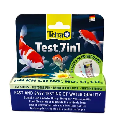 Bandelettes de Test d'Eau Tetra Pond Test 7in1 (25 pièces) pour Bassin Bandelettes de Test d'Eau Tetra Pond Test 7in1 (25 pièces) pour Bassin