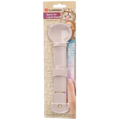 Cuillère à snacks liquides pour chat Fiora taupe - Flamingo