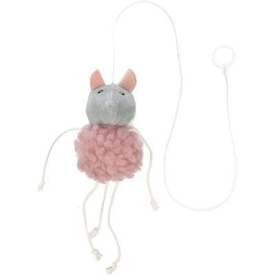 Jouet pour chat souris en peluche rose avec cataire Gripi Flamingo
