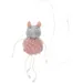 Jouet pour chat souris en peluche rose avec cataire Gripi Flamingo