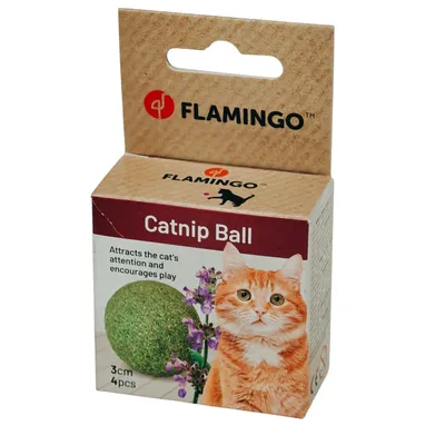 Lot de 4 balles de cataire compressée pour chat Katti Flamingo - Ø 3 cm Lot de 4 balles de cataire compressée pour chat Katti Flamingo - Ø 3 cm