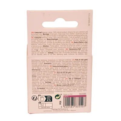 Lot de 4 balles de cataire compressée pour chat Katti Flamingo - Ø 3 cm Lot de 4 balles de cataire compressée pour chat Katti Flamingo - Ø 3 cm
