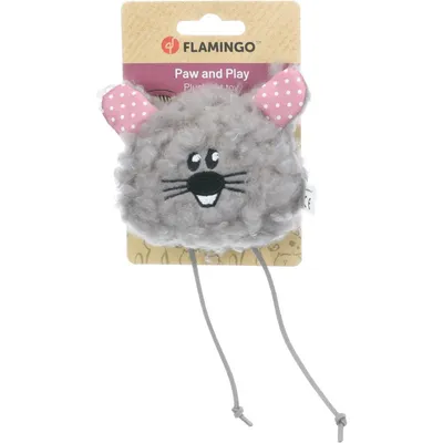 Jouet pour chat en peluche grise à la cataire Gripi Flamingo 9 cm Jouet pour chat en peluche grise à la cataire Gripi Flamingo 9 cm