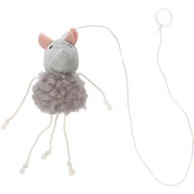 Jouet pour chat souris en peluche grise avec cataire 64cm Gripi Flamingo Jouet pour chat souris en peluche grise avec cataire 64cm Gripi Flamingo