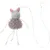 Jouet pour chat souris en peluche grise avec cataire 64cm Gripi Flamingo Jouet pour chat souris en peluche grise avec cataire 64cm Gripi Flamingo