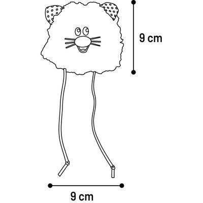 Jouet pour chat en peluche rose à la cataire Gripi Flamingo 9 cm