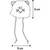 Jouet pour chat en peluche rose à la cataire Gripi Flamingo 9 cm Jouet pour chat en peluche rose à la cataire Gripi Flamingo 9 cm