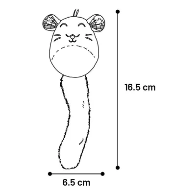 Jouet pour chat en peluche grise à la cataire Oka Flamingo 16,5 cm Jouet pour chat en peluche grise à la cataire Oka Flamingo 16,5 cm
