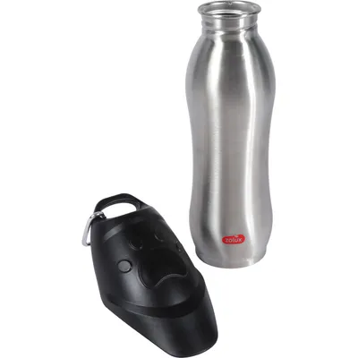 Gourde de Voyage en Inox avec Gamelle Intégrée NOMAD pour Chien - 750 ml