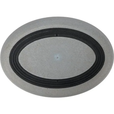 Gamelle pour chat ovale en bambou Kaunis grise- 16 cm / 270 ml