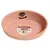 Gamelle pour chat ovale en bambou Kaunis rose - 16 cm / 270 ml