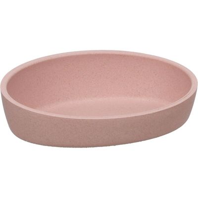Gamelle pour chat ovale en bambou Kaunis rose - 16 cm / 270 ml