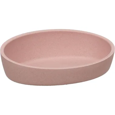 Gamelle pour chat ovale en bambou Kaunis rose - 16 cm / 270 ml