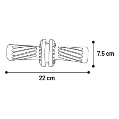 Jouet à mâcher Gladiator rouleau pour chien, caoutchouc , 22 cm - Flami