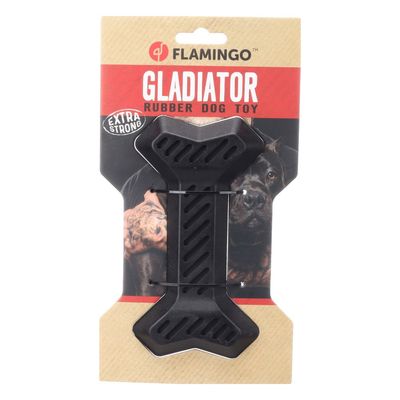 Jouet à mâcher Gladiator os pour chien, caoutchouc , 17 cm - Flamingo