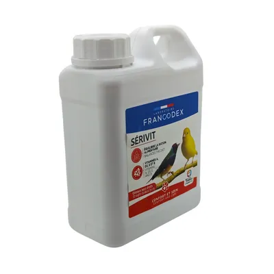 SÉRIVIT Francodex 1L - Supplément Vitaminé pour Oiseaux à Becs Droits SÉRIVIT Francodex 1L - Supplément Vitaminé pour Oiseaux à Becs Droits