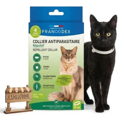 Collier antiparasitaire répulsif 35 cm Francodex - Chat Collier antiparasitaire répulsif 35 cm Francodex - Chat