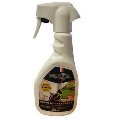 Spray répulsif pour chat intérieur et extérieur - NUIZIL 500 ml Spray répulsif pour chat intérieur et extérieur - NUIZIL 500 ml