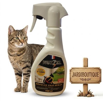 Spray répulsif pour chat intérieur et extérieur - NUIZIL 500 ml