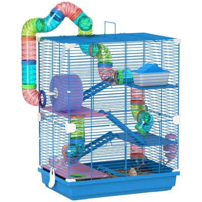 PawHut - Cage hamster rongeur 4 étages nombreux accessoires