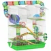PawHut - Cage hamster avec tunnel roue H.59 cm