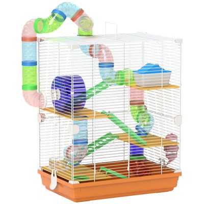 PawHut - Cage hamster rongeur 4 étages nombreux accessoires