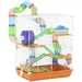 PawHut - Cage hamster rongeur 4 étages nombreux accessoires