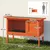 PawHut - clapier lapin niche intégrée H.65 cm - orange PawHut - clapier lapin niche intégrée H.65 cm - orange