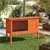 PawHut - clapier lapin niche intégrée H.65 cm - orange PawHut - clapier lapin niche intégrée H.65 cm - orange