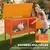 PawHut - clapier lapin niche intégrée H.65 cm - orange PawHut - clapier lapin niche intégrée H.65 cm - orange